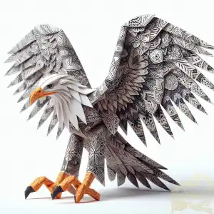 Eagle origami 