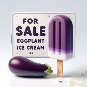 Eggplant ice cream