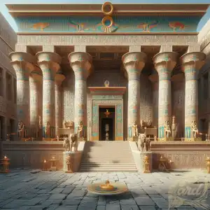 Egyptian Temple at noon
