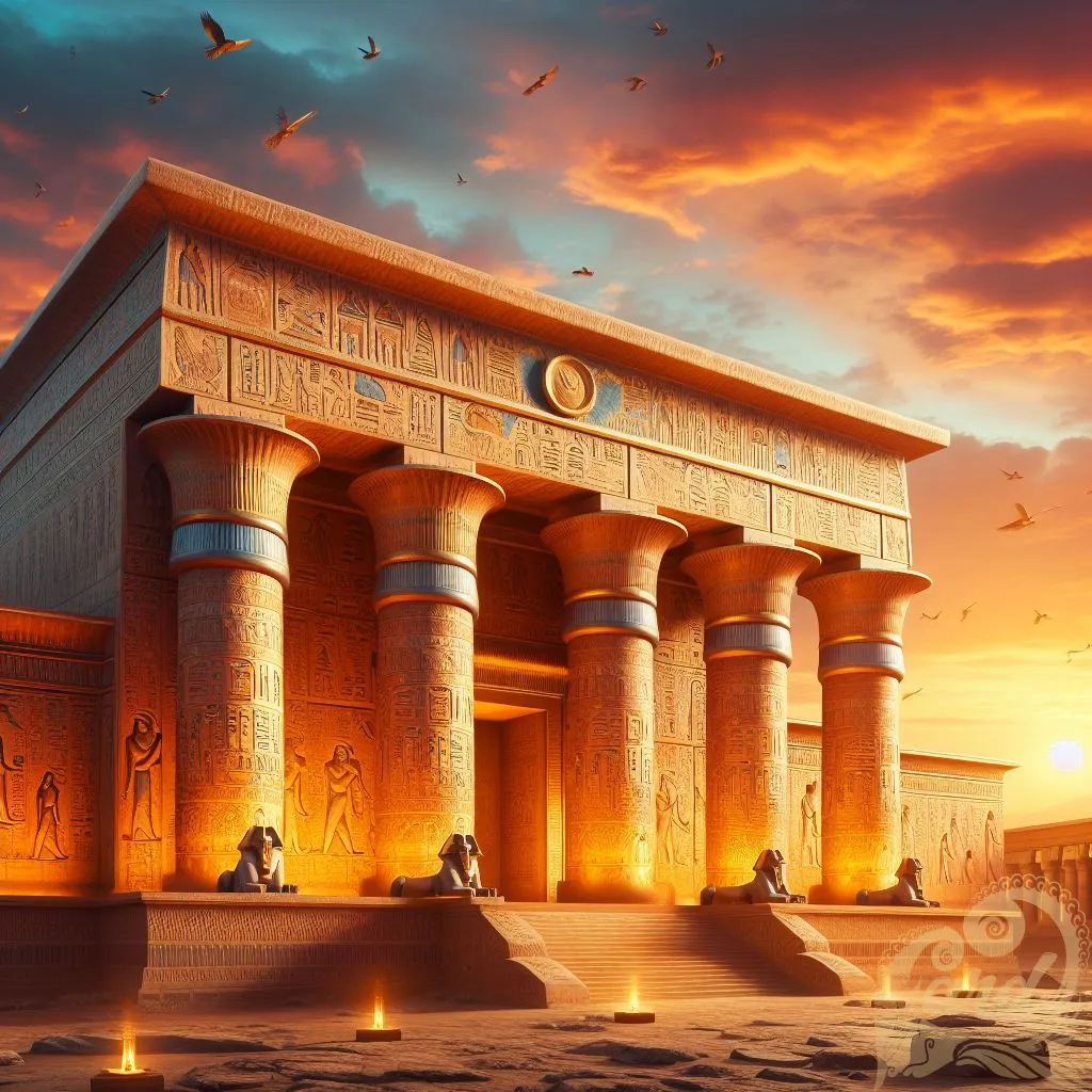 Egyptian Temple Sunrise