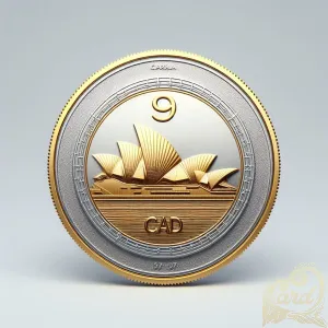 Elegant CAD Gold Coin