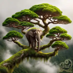 Elephant at Pine Tree