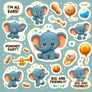 Elephant Sticker Collection