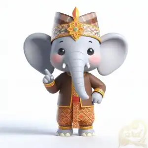 Ethnic Kalimantan Elephant