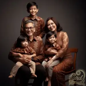 Family photo with grandchildre