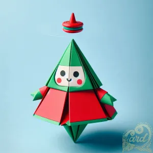 Festive Origami Christmas Tree