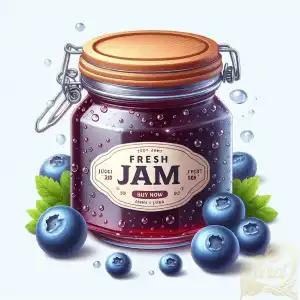 fresh blueberry jam