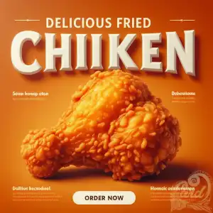 Fried Chicken Promotion Poster