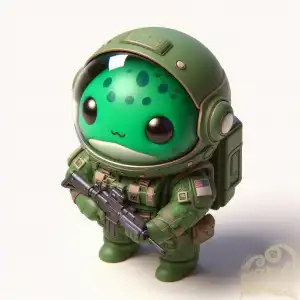 futuristic soldier frog