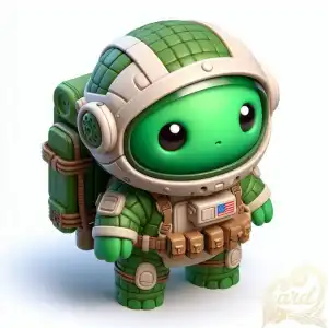 futuristic soldier turtle