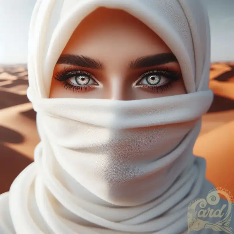 girl in white hijab