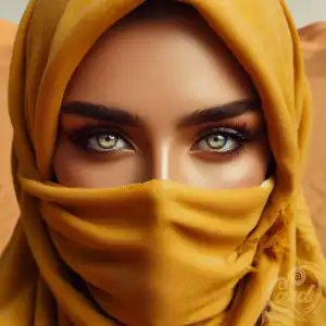 girl in yellow hijab