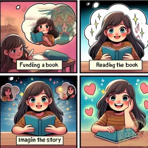 Girl’s Imaginative Reading