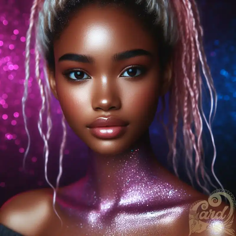 Glittery African Girl