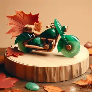 Green agate motorbike