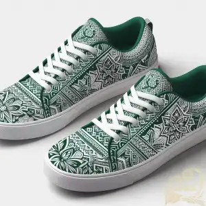 Green Batik Sneakers