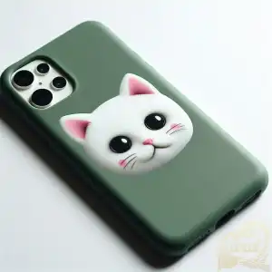 Green Cat Phone Case