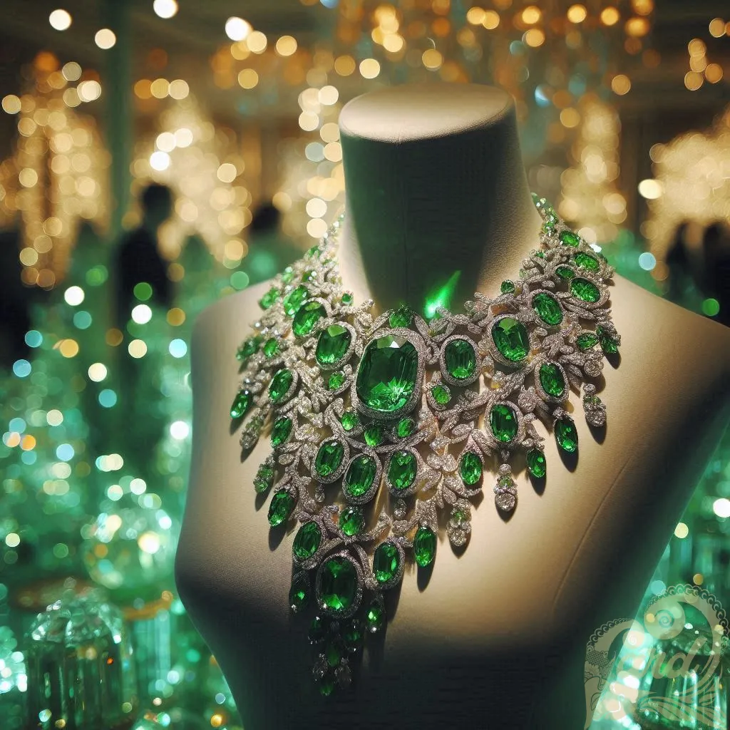 green crystal necklace