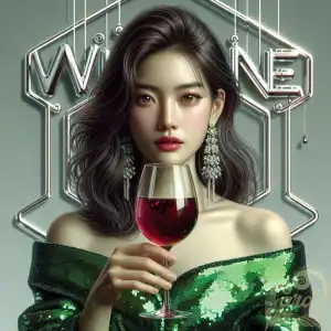 Green gown wine