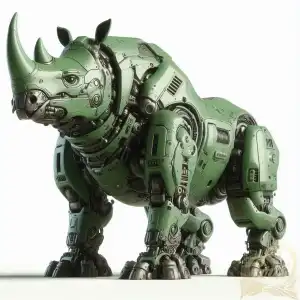 green javanese rhino