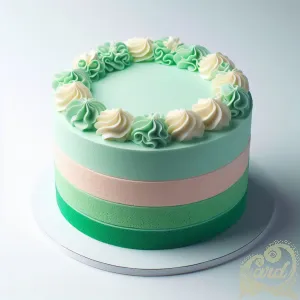 Green Pastel Layered Cake