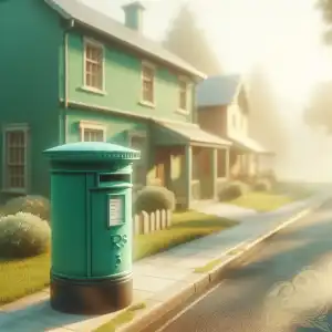 Green Postal box