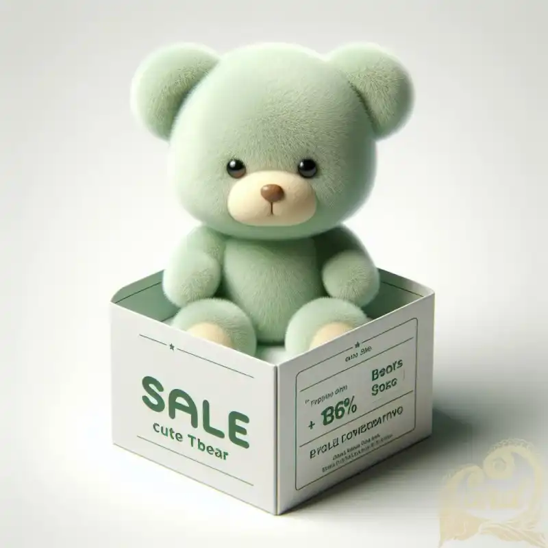 Green teddy bear