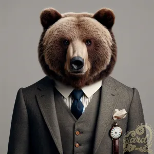 Grizzly Bear in Suit
