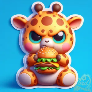 Grumpy Giraffe Burger Time