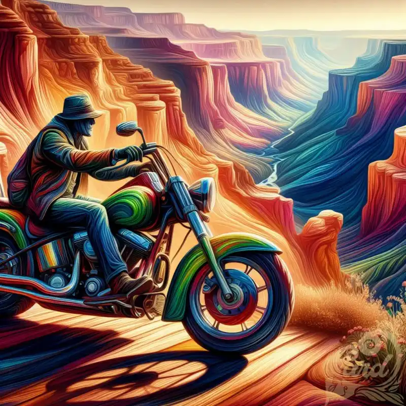 Harley at Grand Canyon