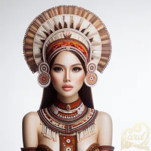 headdress tribal Dayak tribe