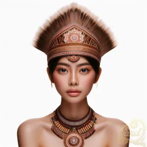 headdress tribal Sunda tribe