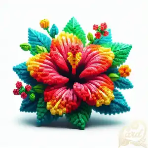 Hibiscus flower toy 