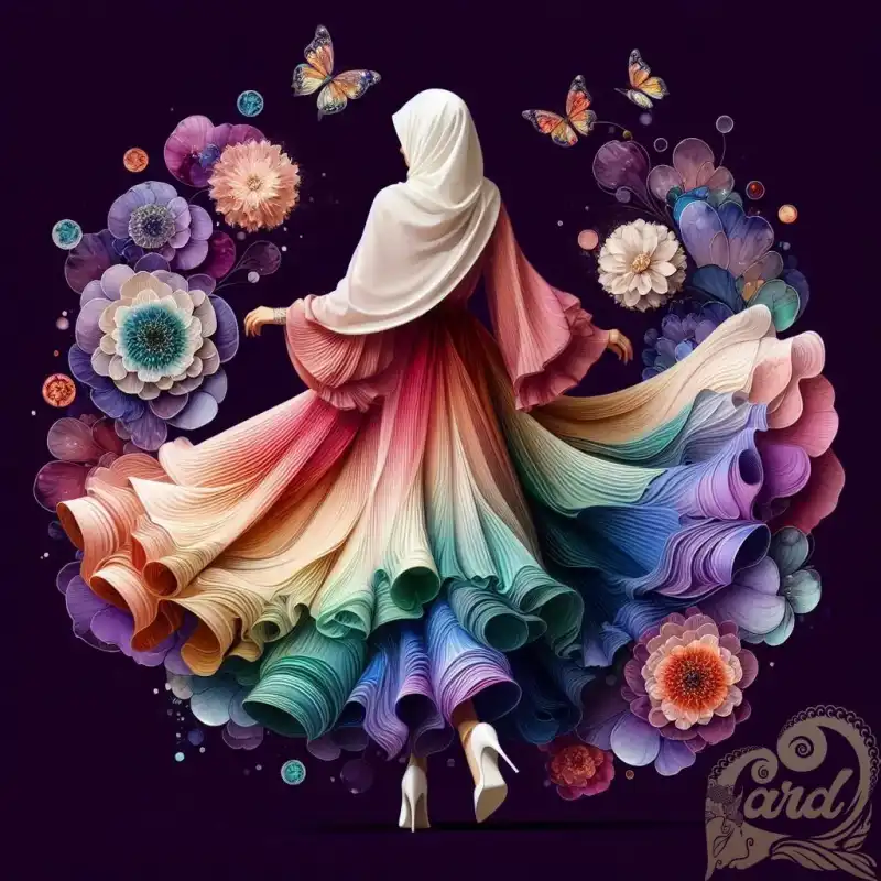 Hijab Surreal Purple
