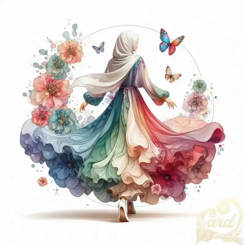 Hijab Surreal White