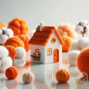 House cotton Orange