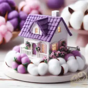 house cotton purple