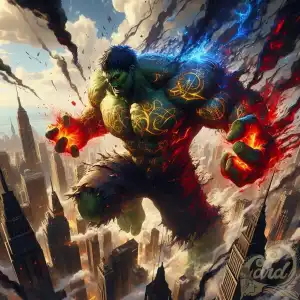 Hulk fighting