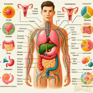 Human Digestive System Infographic