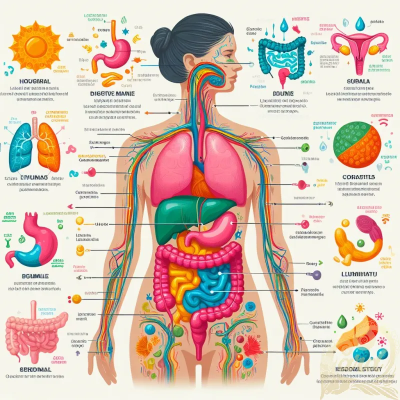 Human Digestive System Infographic