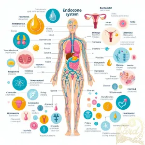 Human Endocrine System Infographic