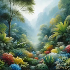 Impressionist Rainforest Garden