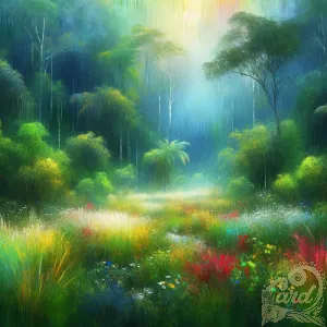 Impressionist Rainforest Meadow