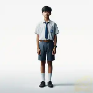 Indonesian Boy - SMP Uniform