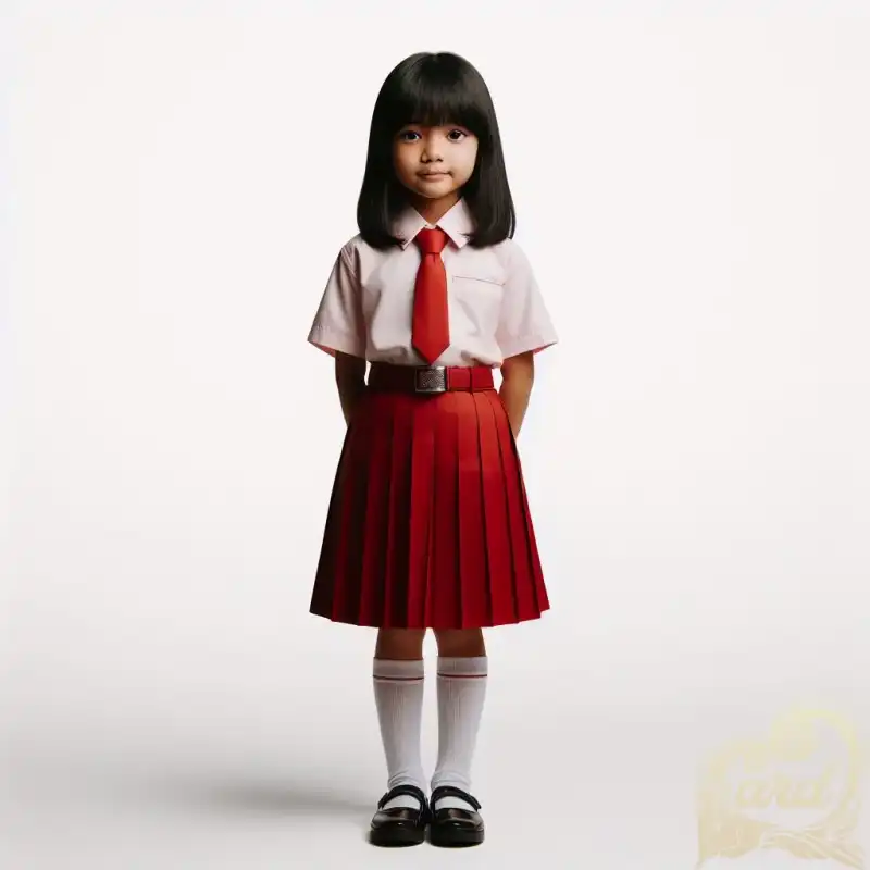 Indonesian Girl School Uniform