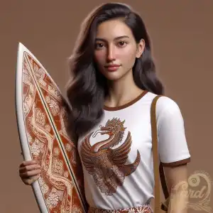 Indonesian Surfer Girl