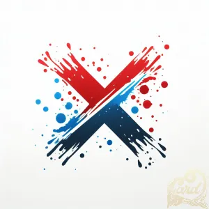 Ink Splatter X Logo