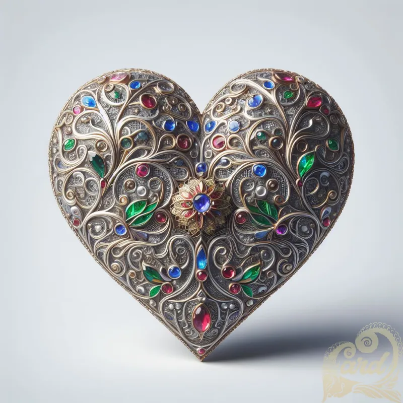 Jeweled Heart Elegance