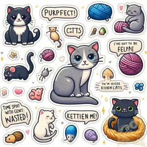 Kitten Sticker Collection