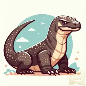 Komodo Dragon cartoon